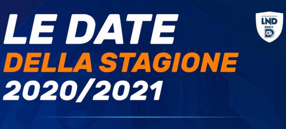LE DATE DELLA STAGIONE 2020/2021